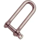 Goldenship Aisi316 Long Dee Shackle 10 Units Zilver 10 mm