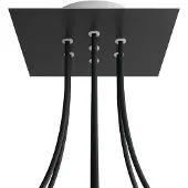 Creative Cables Kroq207f103 Rose-one Square Mat Zwart Rozen Kit