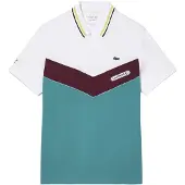 Lacoste Heren Tennis X Danii Medvedev naadloos poloshirt in Witblauw