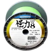 Shimano Fishing Kairiki 8 Braided Line 3000 M Geel 0.215 mm