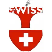Turbo Switzerland Swimming Brief Rood,Wit M Man