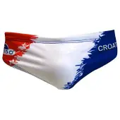 Turbo Croatia Swimming Brief Wit 12-24 Months Jongen