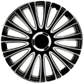 Carpoint Wieldoppen Le Mans Pro 16 Inch Abs Zwart/zilver Set Van 4