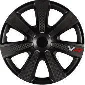 Carpoint Gorecki Wieldoppenset VR Carbon 13" Zwart - 13 Inch - Wieldoppen