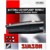 Simson Koplamp Bundle Led Batterij Zwart