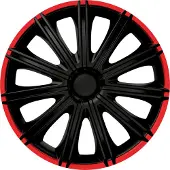 Carpoint Wieldoppen Nero 14 Inch Abs Zwart/rood Set Van 4
