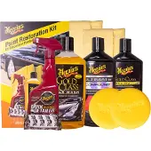 Meguiar's Meguiar’s Paint Restoration Kit – Complete Lakherstel Set – Inclusief Shampoo, Clay Bar, Compound & Wax – Voor Doffe & Verwaarloosde Lak