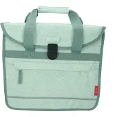 Dyto Enkele Fietstas - Mint Groen - Waterafstotend nylon - Handig voorvak - Afmeting: 34x32x13cm - Inhoud 14 Liter