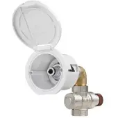PLASTIMO Round Cover Water Inlet Transparant