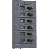 PLASTIMO 6 Way Switch Panel Zwart