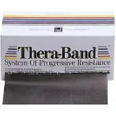 Thera-band Band 5.5 Mx15 Cm Resistance Band Zwart 5.5 m x 15 cm
