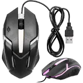 Verk Group RGB LED-gamingmuis voor gamers 1200 dpi