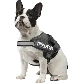Nobleza Hondentuig - Therapy Dog tuigje - Reflecterend - S - Zwart