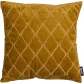 Woood Nella Kussen - Velvet - Warm Geel - 45x45x10