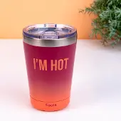 Fisura Koffiemok thermosbeker - I'm Hot/rood oranje van