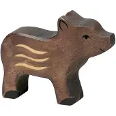 Holztiger Figurine - - 80093 - Wroetvarken - Handgeschilderd hout - Europese productie - 9x1,9x8,5 cm