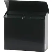 V-Part brievenbus staal antracietkleurig