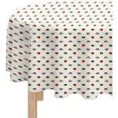 Boerenbont Tafelzeil PVC Ø150cm Wit wit PVC Tafellaken