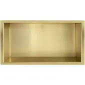 Saqu Shine inbouwnis 60x30x7 cm Geborsteld messing