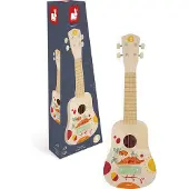 Janod Sunshine - Ukulele - Met 4 Snaren En 4 Stemsleutels - Perfect Om Te Experimenteren Met Geluiden - Geschikt Vanaf 3 Jaar