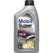 Mobil Super 2000 X1 10w40 Motorolie - Semi-Synthetisch - Slijtagebescherming - Koude Start Prestaties - 1 Liter