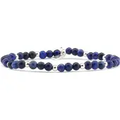 Qoss Halfedelstenen Armband Manon Lapis Lazuli S/M