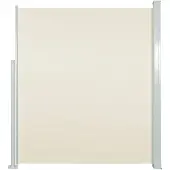vidaXL Windscherm uittrekbaar 160x500 cm crème