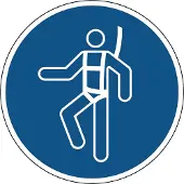 Allesveilig.nl Individueel veiligheidsharnas verplicht gebodspictogram