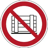 Allesveilig.nl Neerzetten of opslaan verboden pictogram