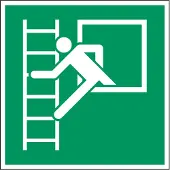 Allesveilig.nl Noodvenster met vluchtladder pictogram