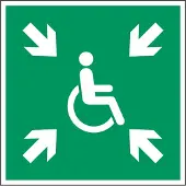 Allesveilig.nl Invalide verzamelplaats pictogram