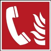 Allesveilig.nl Telefoon voor brandalarm pictogram