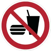 Allesveilig.nl Eten en drinken verboden pictogram