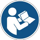 Allesveilig.nl Gebruiksaanwijzing in acht nemen gebodspictogram