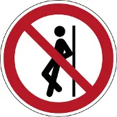 Allesveilig.nl Tegenaan leunen verboden pictogram