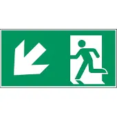 Allesveilig.nl Nooduitgang naar links onder pictogram
