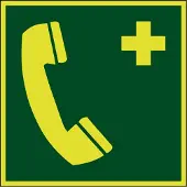 Allesveilig.nl Telefoon voor noodgevallen lichtgevend pictogram