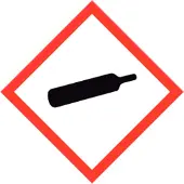Allesveilig.nl GHS 04 gashouder onder druk sticker