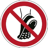 Allesveilig.nl Geen schoenen met metalen noppen dragen pictogram