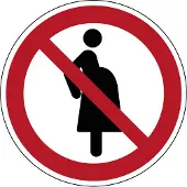 Allesveilig.nl Verboden voor zwangere vrouwen pictogram