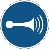 Allesveilig.nl Geluidssignaal geven gebodspictogram