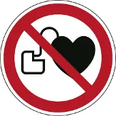 Allesveilig.nl Verbod voor personen met pacemaker pictogram