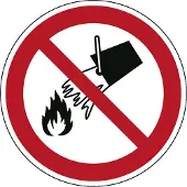 Allesveilig.nl Verboden met water te blussen pictogram