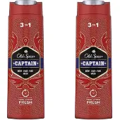 Old Spice Captain douchegel (3 in 1 ) duo pack (2 * 400 ML)