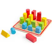 Bigjigs houten vormpuzzel educatief speelgoed FSC hout.