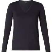Base Level Curvy fijngebreide trui Anine donkerblauw female | Maat: 50