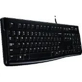 Logitech K120 Corded Keyboard toetsenbord USB Russisch Zwart