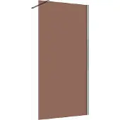 Guido Gusto Inloopdouche 120x200 8mm Nano glas chroom serie Silvio bronsglas