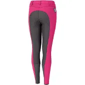 Pikeur Rijbroek Kalotta Batch Grip Kids Magenta/Steel Grey - 140