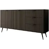 Meubella Dressoir Lima - Zwart - 163 cm